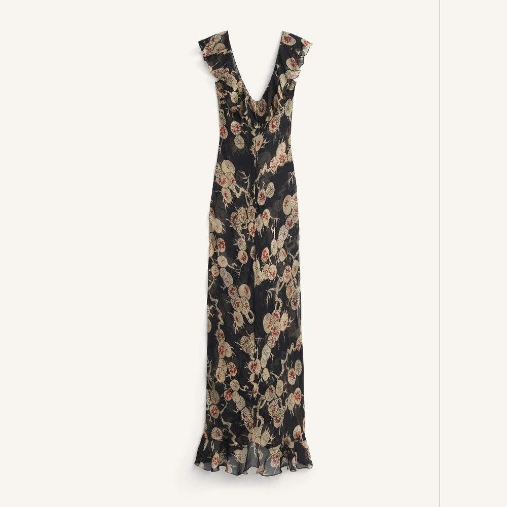 RARE KATE MOSS NWT ZARA MULTI-POSITIONAL PRINTED DRESS X KATE MOSS - Picture 7 of 10